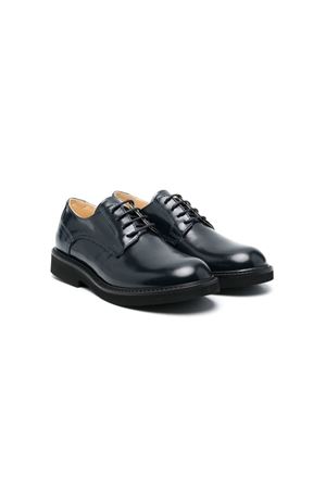 Navy blue calfskin lace-up MONTELPARE TRADITION KIDS | MT1980202